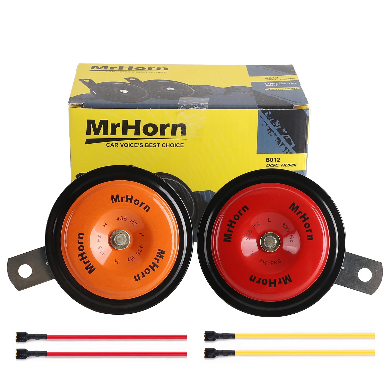 

Универсальный автомобильный звуковой сигнал 12 В, 90 мм — водонепроницаемый электрический дисковый клаксон для седана, грузовика, мотоцикла, фургона, внедорожника (пара)