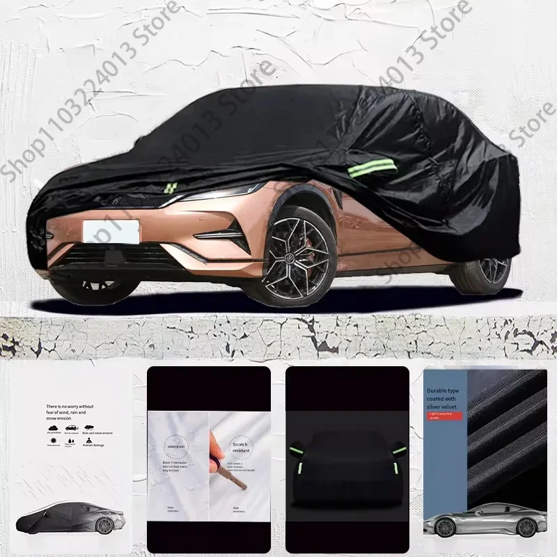 For BYD Song L Auto Anti snow Anti dust Anti uv Anti Frost Anti peeling paint And Anti Rainwater car cover Car cover black