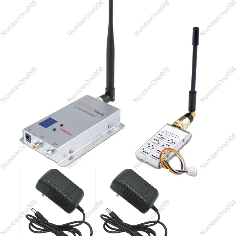 8CH 1W 1.2G Wireless Video Transmission AV Transmitter for FPV CCTV Camera Transmitting  Light 30g