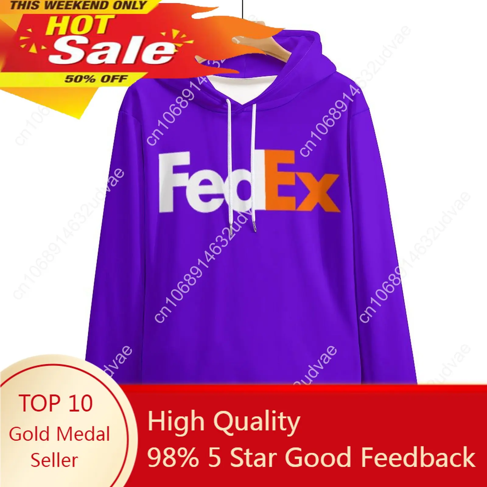 Fedex هوديس رجل إمرأة ثلاثية الأبعاد طباعة البلوز اكسبرس الأرض الأمريكية ساعي معطف مقنع جيب هود جاكيتات مخصص هوديي #1