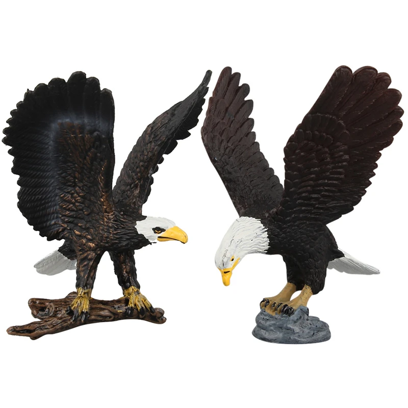 Simulated Animals Figurines Owl Eagle Action Figure Fun Toys Gifts for Children Kids Landscape Ornament Model Christmas gift