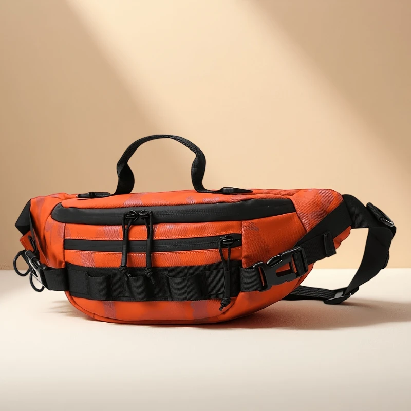 Unisex Lightweight Outdoor Tactical Waist Pack, Multifunctional Fishing Bag with Adjustable Strap And Multiple Pockets