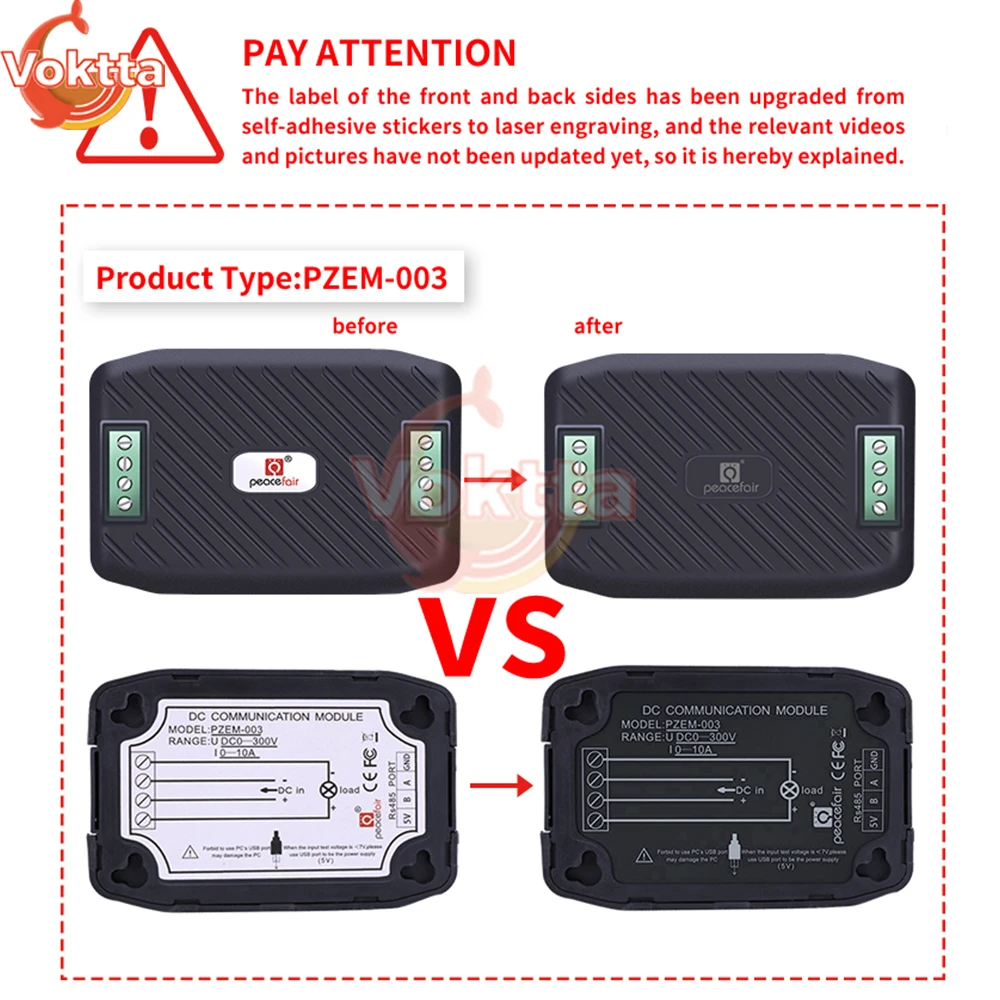 PZEM-017 DC Wattmeter Voltmeter RS485 Modbus Voltage Current Power Meter 50A 100A 200A 300A Voltage Tester With USB Converter