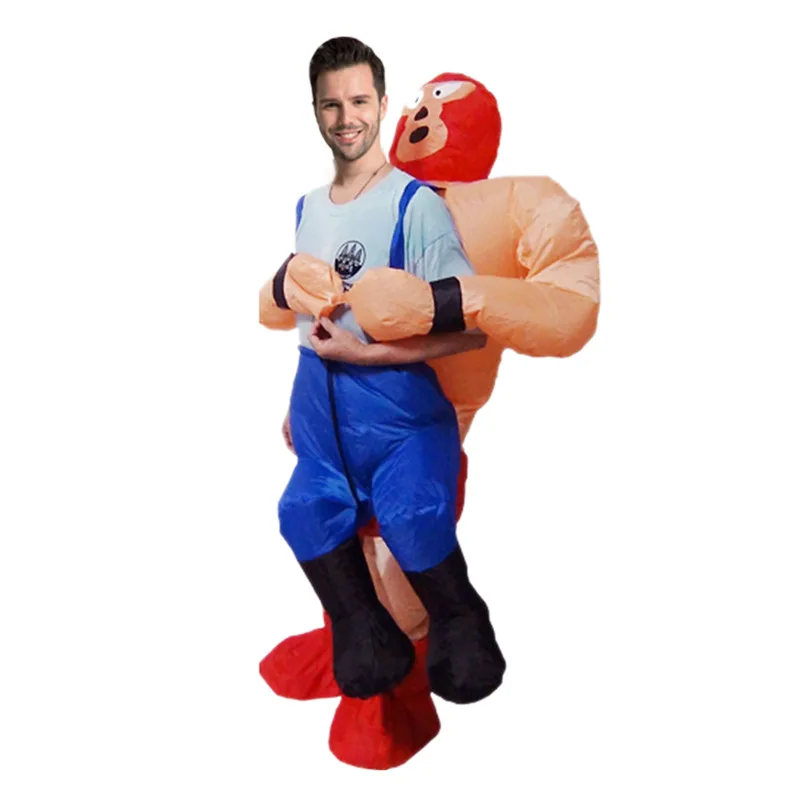 Funny Inflatable Costumes Cosplay Wrestling Match Christmas Halloween Carnival Birthday Dress Up Party Entertainment Set Hombre