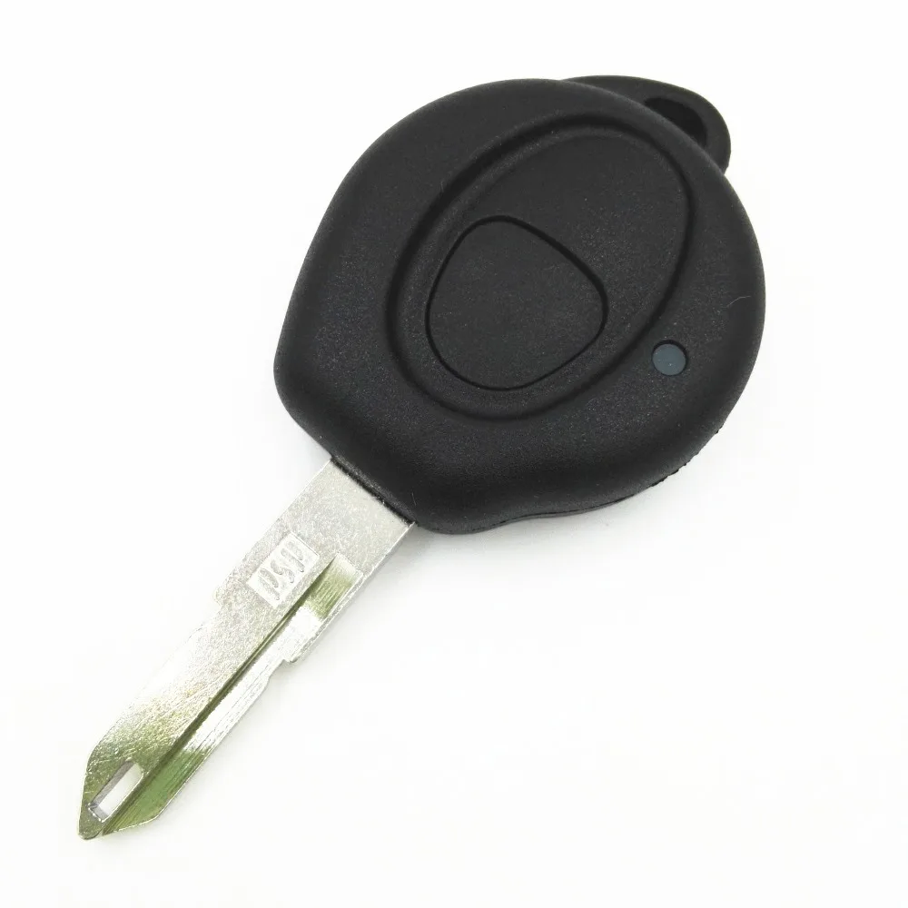 1 One Big Button Replacement Remote Case Fob Cover Car Key Blank For Peugeot 106 206 Shell