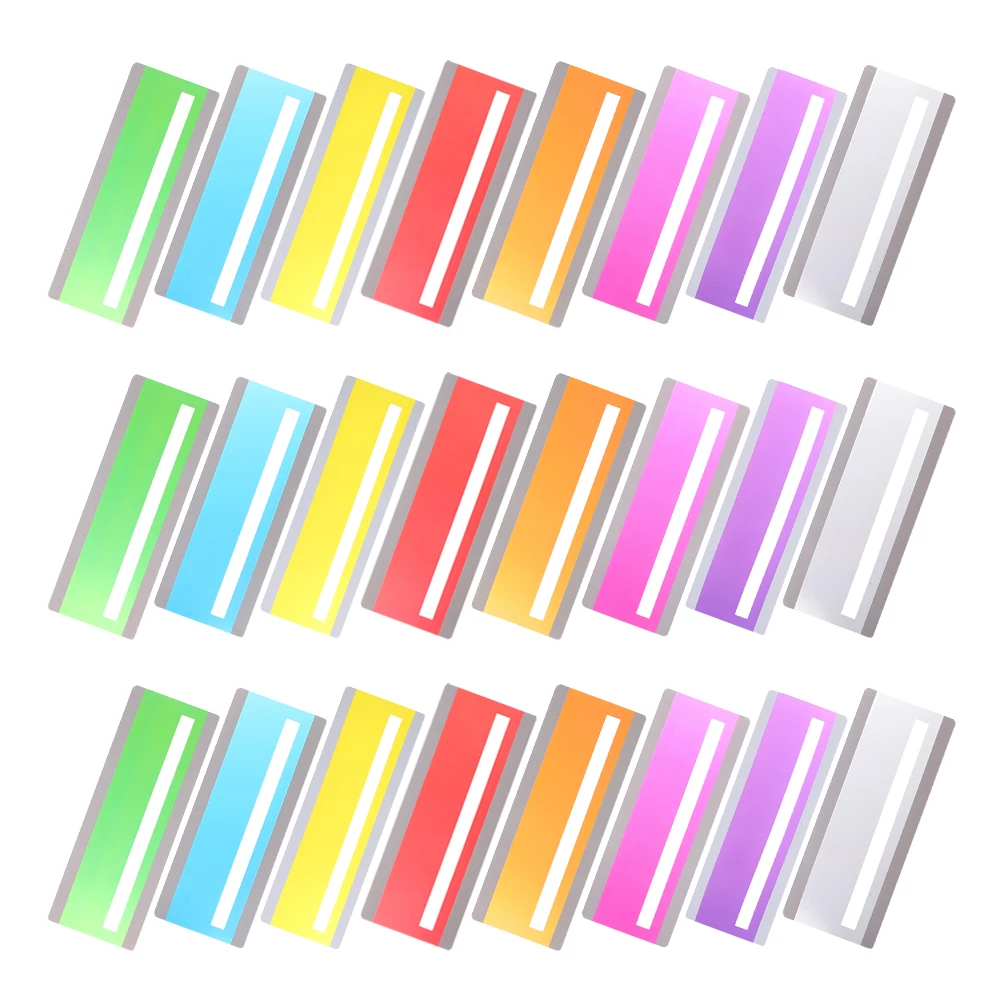 

24pcs Reading Guide Strips Colored Overlay Bookmarks Improve Comprehension Retention Tracking Rulers Bookmark Strip Reading
