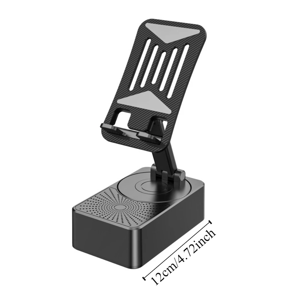 Foldable 3 In 1 Phone Bracket Non-slip Multi-Function Bluetooth Speaker Phone Stand Rotating Adjustable