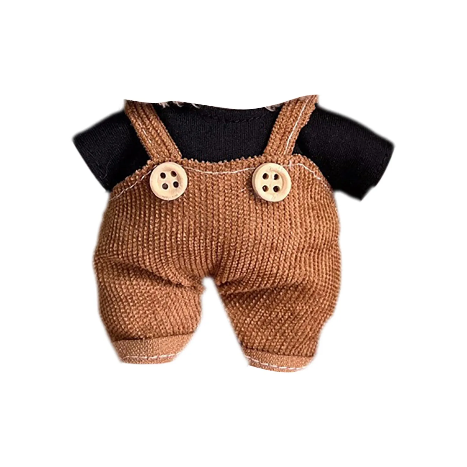 Set di pantaloni con cinturino Set di vestiti per bambole per Labububu 17 cm Accessori per bambole in pelucheGiocattoli per ragazze Regali di compleanno e Natale