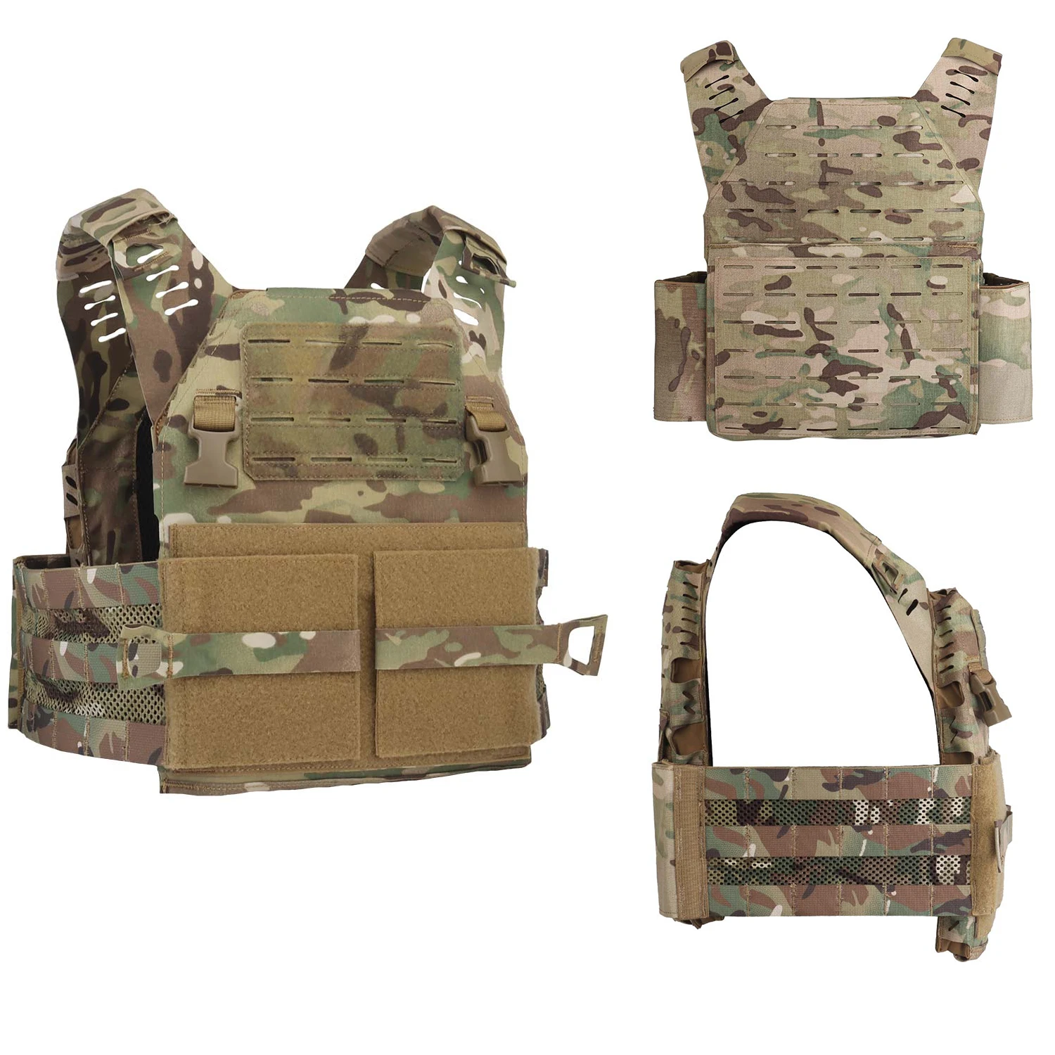 

Жилет для переноски пластин ATTACKER, быстросъемный легкий модульный жилет Molle, панель на липучке для страйкбольных любителей MILSIM, стрельбы