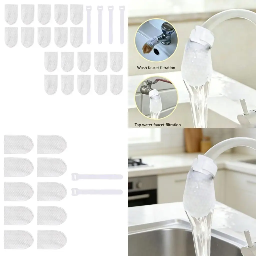 Non Woven Fabric Car Faucet Filter Reusable Car Sink Faucet Cover Prevents Water Splashing & Traps Impurities for Kitchen New