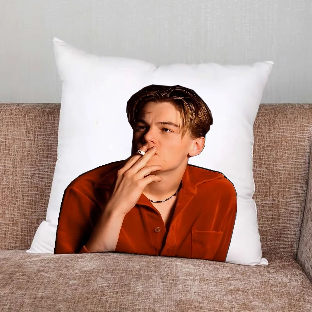 ACTOR L-Leonardo D-DiCaprio Pillow Case For Home Bedroom Car Office Decoration Living Room Sofa Cushion Cover Suitable