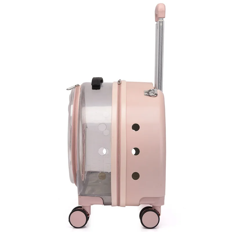 New PC Pet Trolley Case Transparent Cat Bag Air Box Dog Going Out Pet Backpack Portable Bubble Box Pet Backpack