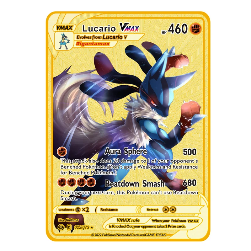 2026 NIEUWE Pokémon Metalen Kaart 10000 Punten Arceus Charizard Superkaart Gouden Engelse Mewtwo Vmax GX EX Anime Collectiekaart Cadeau