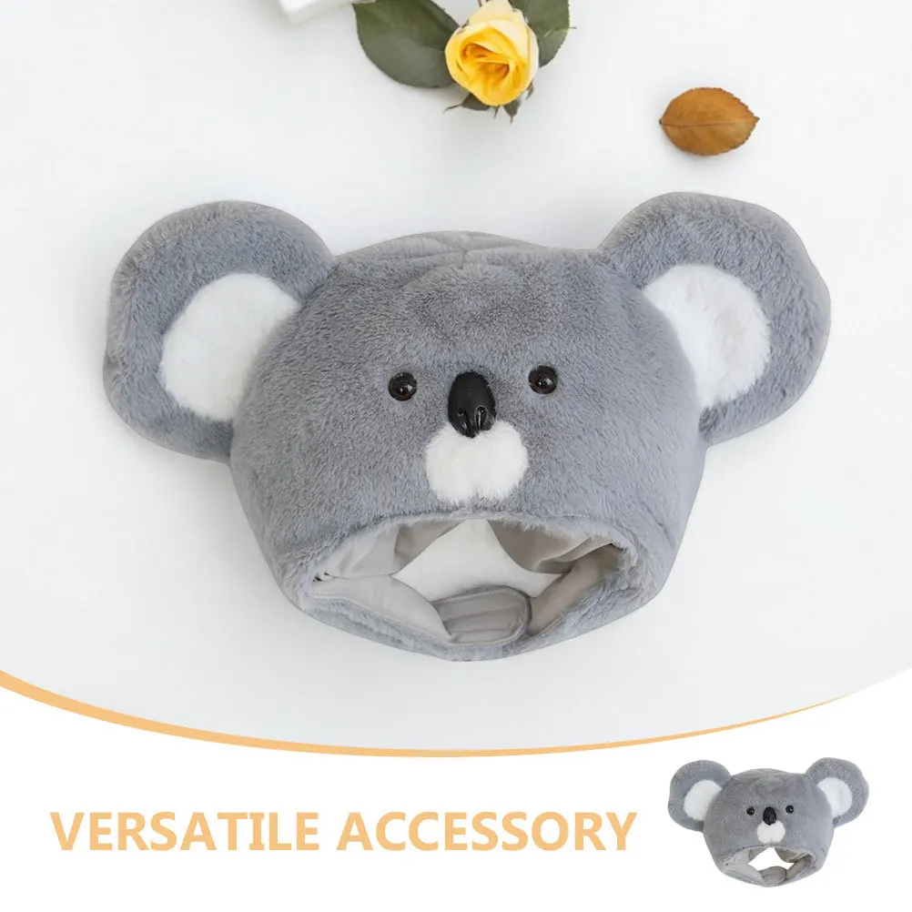Lindo sombrero de Koala para niños y adultos, gorro suave para cabinas de fotos, disfraces, fiestas y eventos de Cosplay, disfraz de sombrero