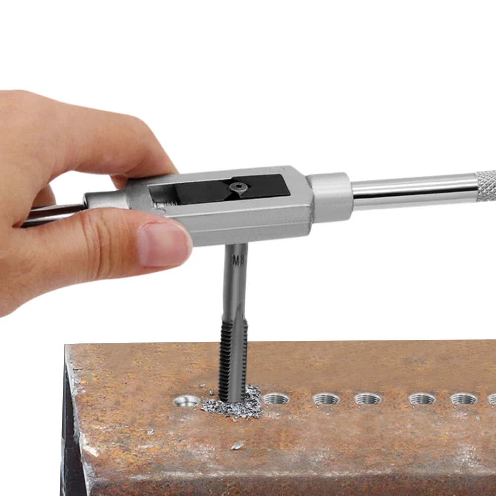 Adjustable Tap Wrench with Twist Drill Bit for Multi Application Use on Drilling Machines CNC Milling and Tapping Equipment
