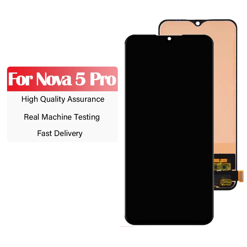 6.39 inches For Huawei Nova 5 Pro SEA-AL10 SEA-TL10 LCD Display Touch Screen Digitizer Assembly Replacement Parts for nova 5 LCD