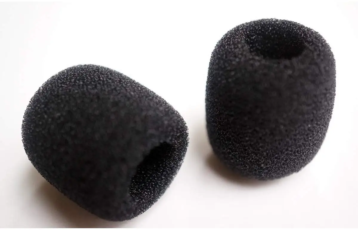 2Pcs Microphone Sponge Repair Parts for Telex 750/760 Active Noise Earphones,Airman Air Pilot Aviation Headset