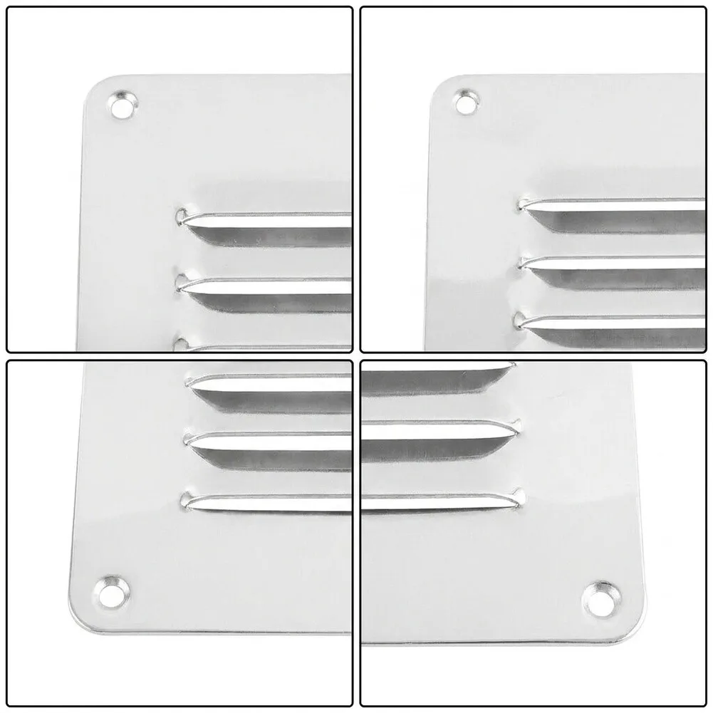 304 Stainless Steel Ventilation Grille for Yacht Flybridge Areas for rv Roofline and Marine Instrument Panel Cooling