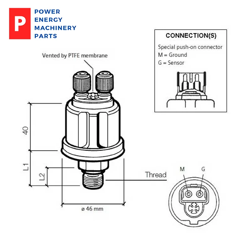 Original 360-081-061-006C VDO Pressure sender 0-10 Bar M12x1.5 Diesel Engine Car/Automobiles sensors