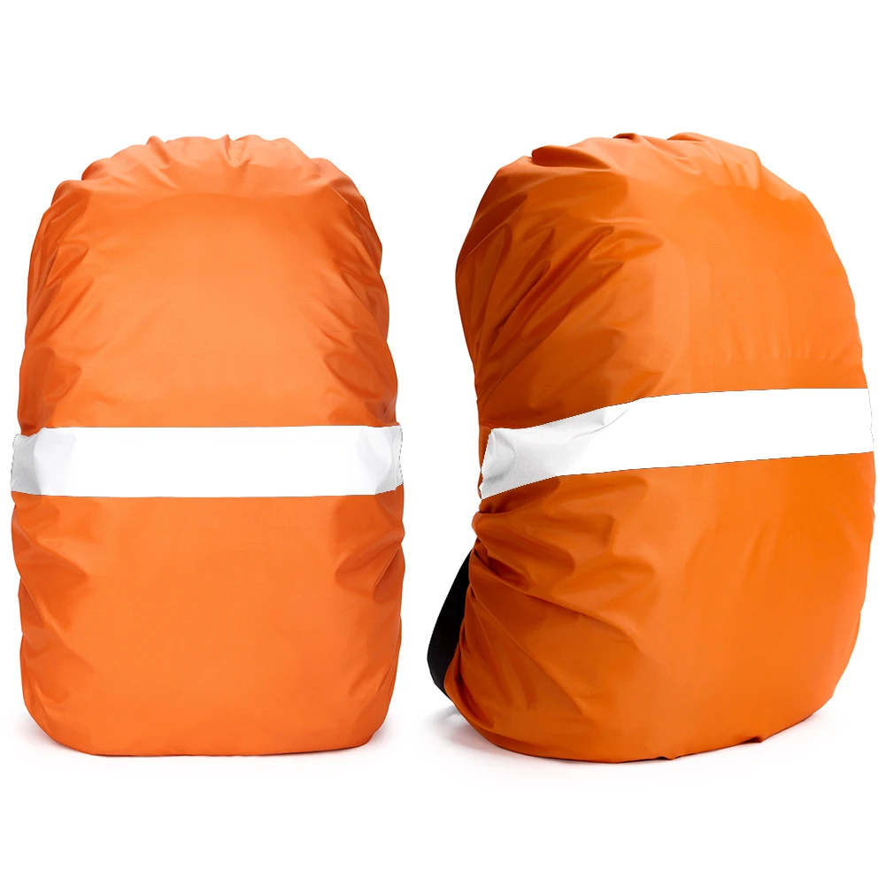 Mochila reflectante con cubierta para lluvia, bolsa impermeable de camuflaje, táctica, para acampar al aire libre, senderismo, escalada, 20L, 30L, 45L, 60L