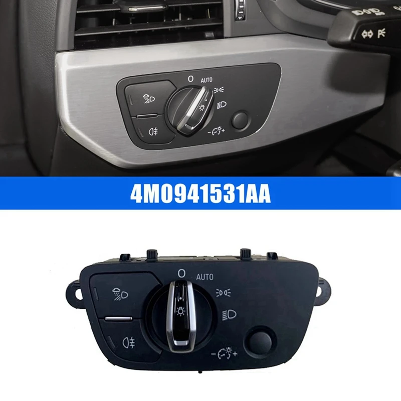 3X 4M0941531AA Car Headlight Adjustment Control Switch For  A4 A5 Q5 4M0941531 AA