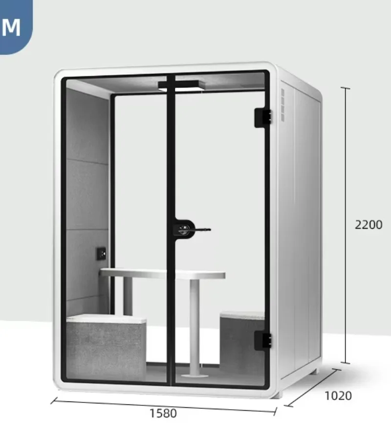 Soundproof Office Pods Easy-install Durable Soundproof Room Soundproof Pod Office Pod for Silent Study Live Broadcast Office