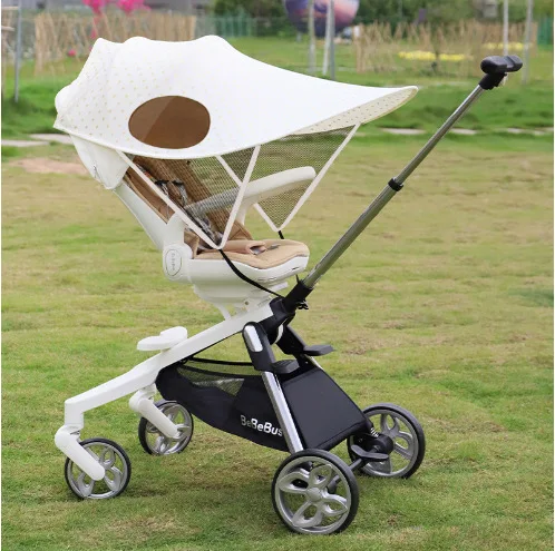 Babyfond UV Protection Baby Stroller Sunshade Full Canopy Mosquito Net Sun Shade Cloth Accessories