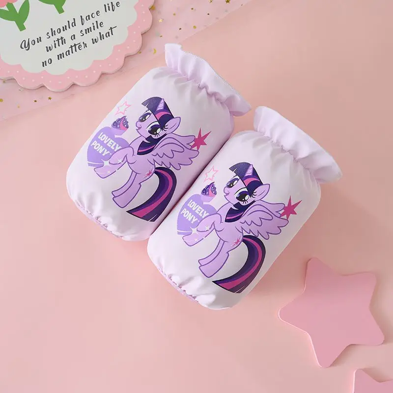 My Little Pony Kinder-wasserdichte Ärmel, niedliche Cartoon-Persönlichkeit, schmutz- und ölbeständige Ärmel für Studenten, Weihnachtsgeschenk