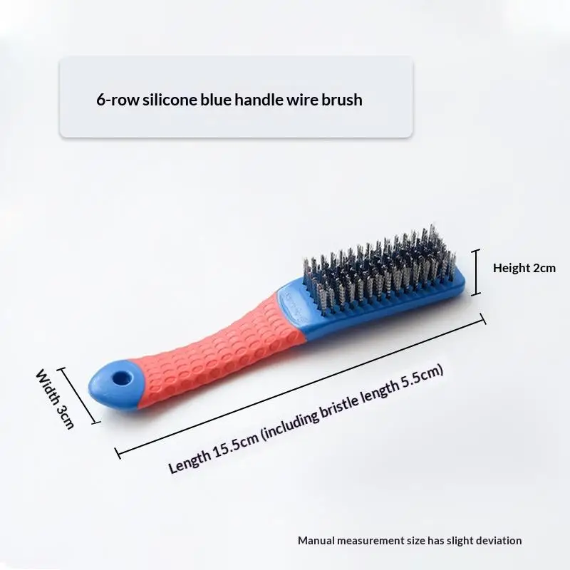 Heavy Duty Stainless Steel Wire Brush With Plastic Handle Perfect For Removing Rust Welding Slag Dirt And Paint