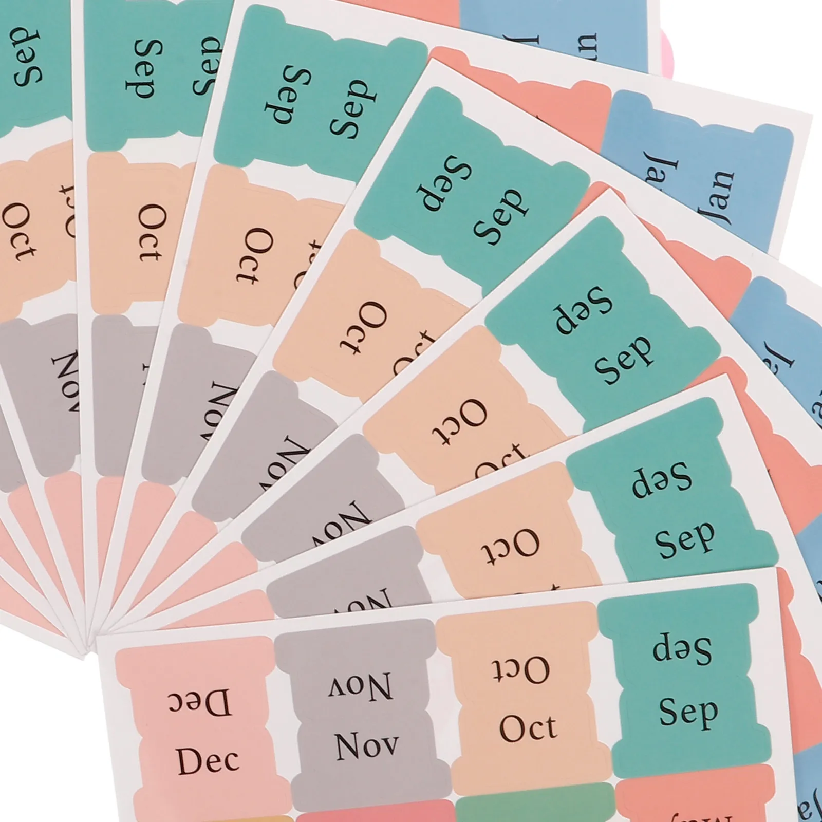 

10 Sheets Fine Workmanship Adhesive Index Tabs Portable Colorful Page Markers for Planners Binders Reading Books School Office