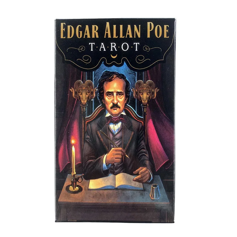 

Edgar Allan Poe Tarot cards English Version PDF Guidebook tarot deck with box Board game for personal use playing table games