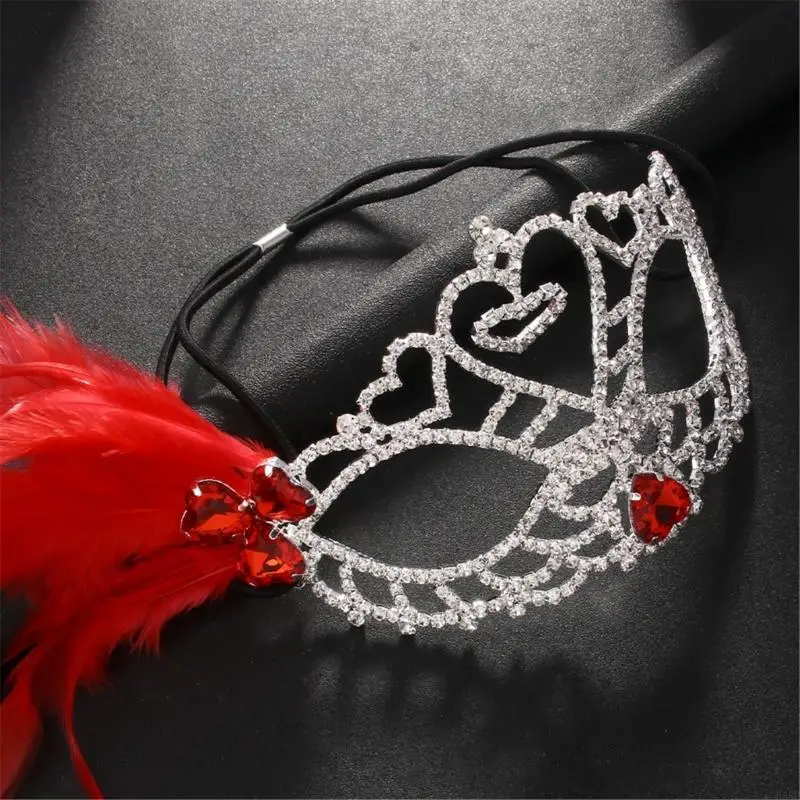 H58e strassons eyemask masquerade eyemask pour les carnavals mascarade, les bals, le mariage, le masque demi-visage pour