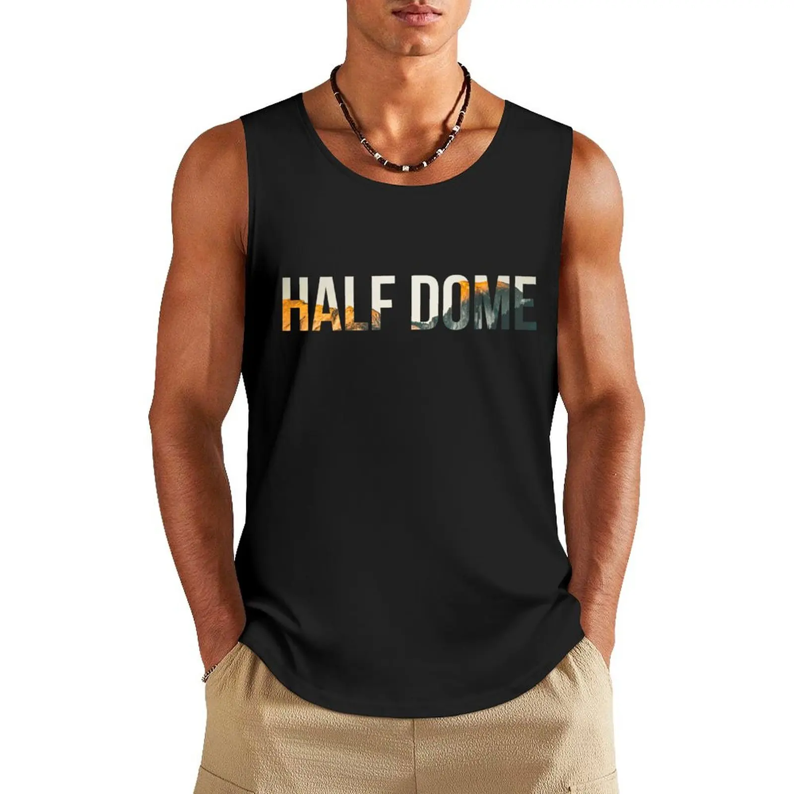Half Dome Tank Top Men's gym t-shirts Man clothes for gym sleeveless t-shirts for men Sleeveless top