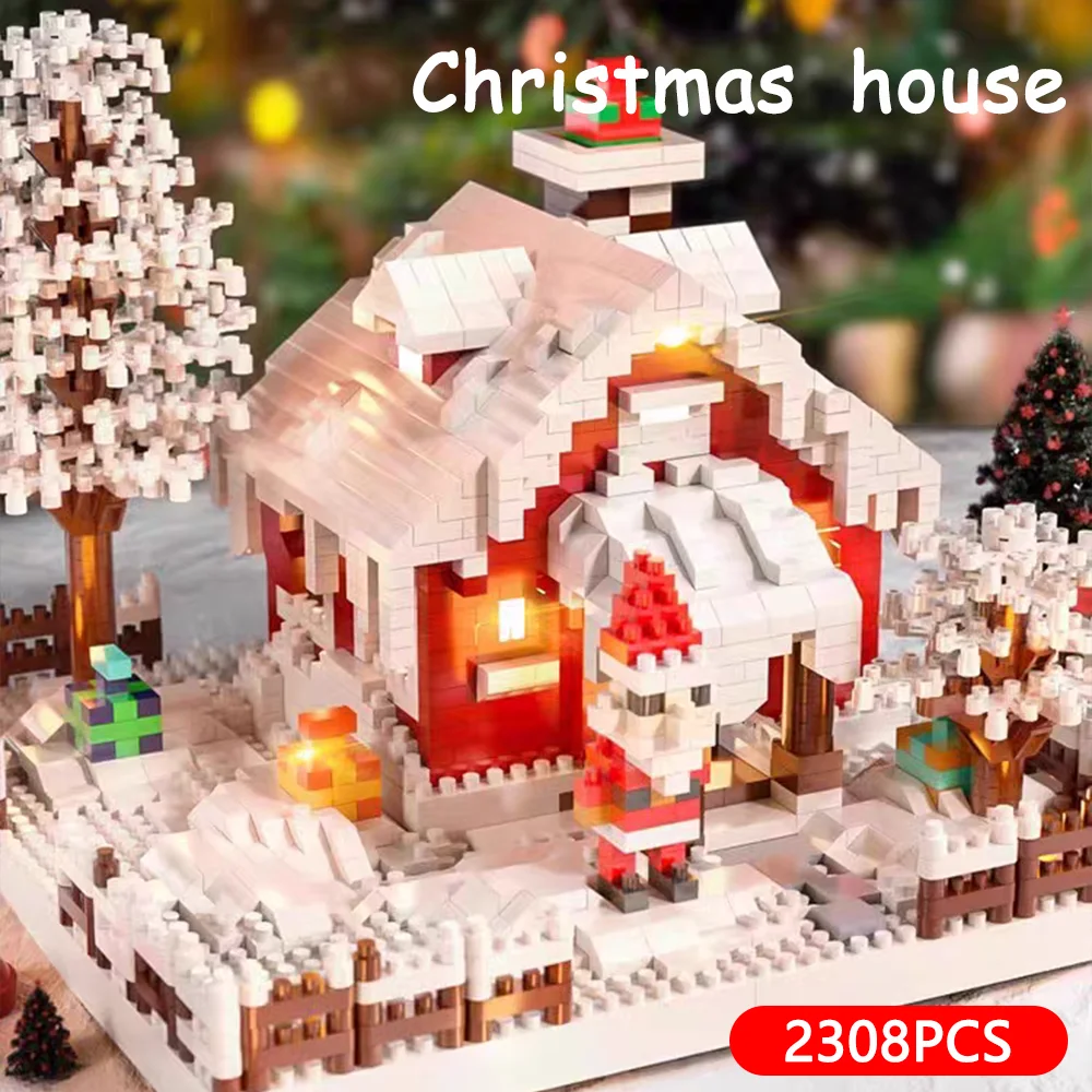 

Christmas House-building toys - Christmas Village house-building Festival model gifts