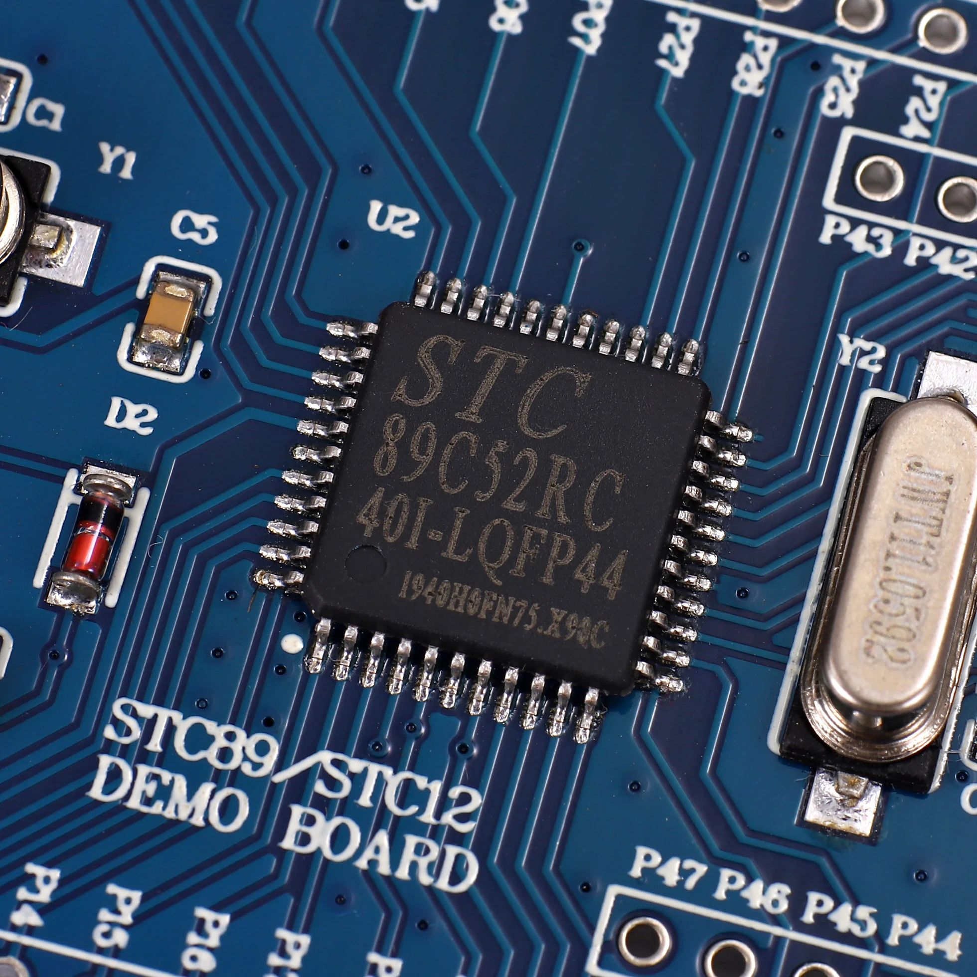 51 SCM الحد الأدنى من لوحة النظام STC89C52 STC51 STC89C52RC لوحة تعليمية التنمية الأساسية