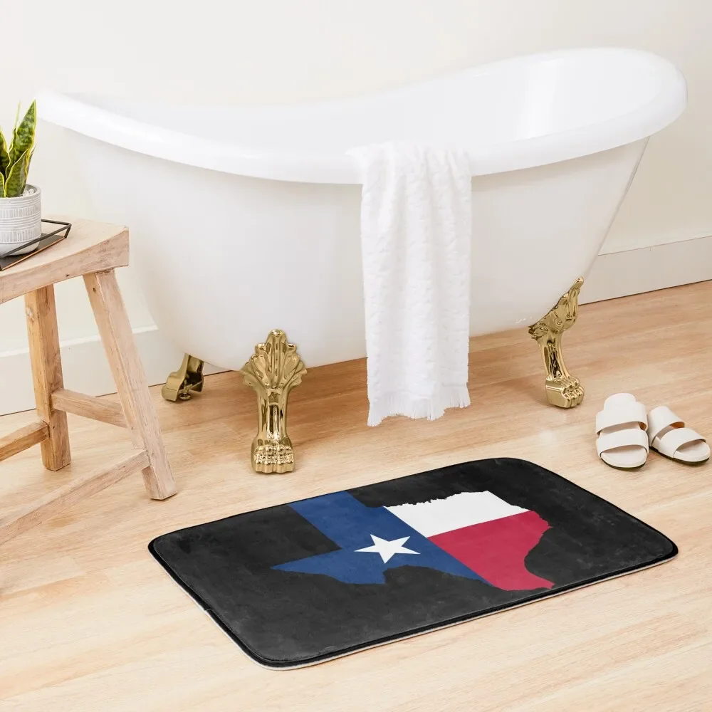 

Texas map design flag Bath Mat Mats In The Bathroom Carpet For Home Entrance Mat