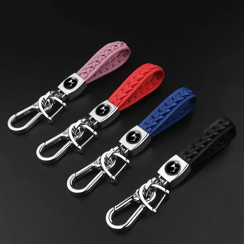 

Braided Rope Key Ring for Citroen DS C3 C4 Picasso Aircross C5 Aircross Elysee Berlingo Xsara Car Keychain Holder Decoration