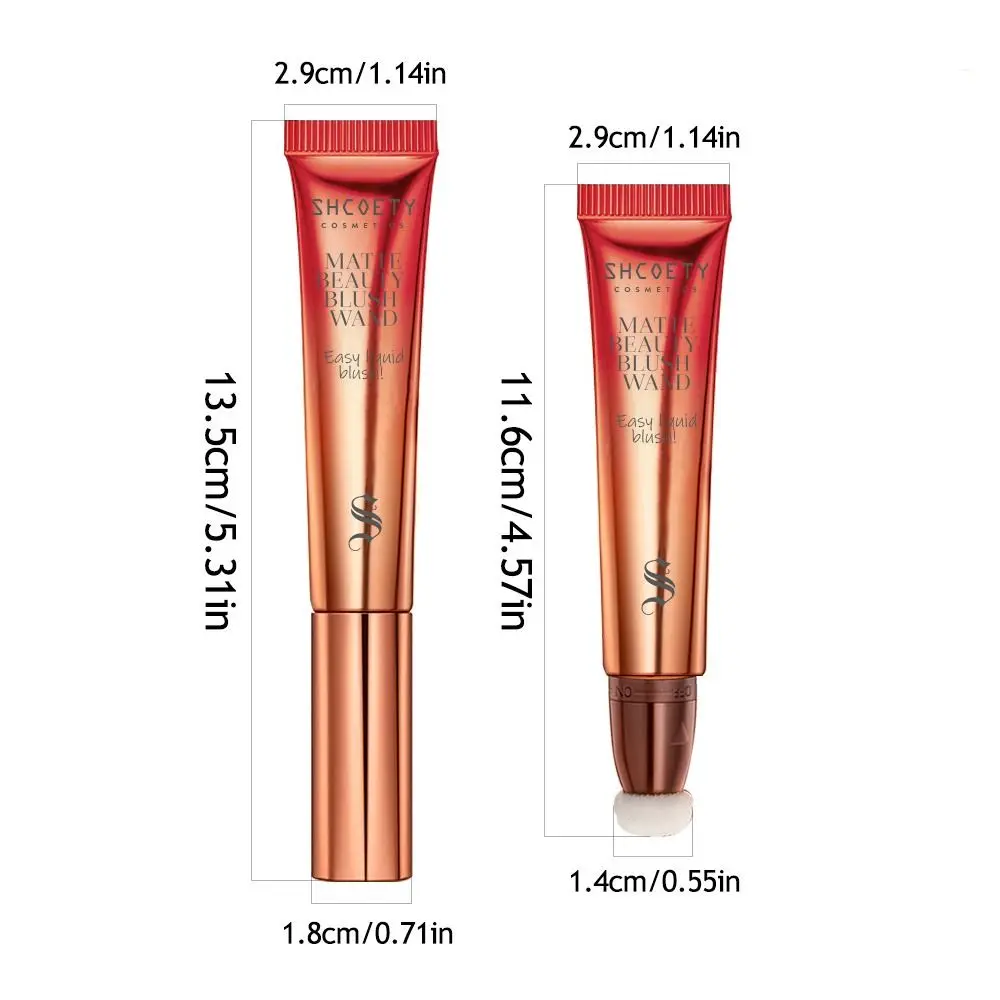 Lip and Cheek Natural Liquid Blush Highlighter Matte Makeup Pen Highlight Contour Multi-functional Face Shimmer Powder Girl