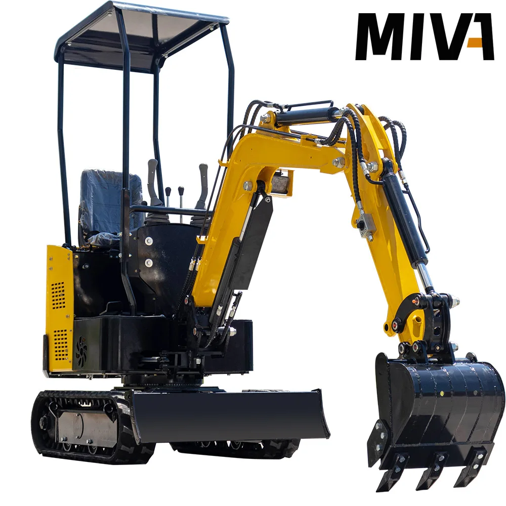 Chinese Small Digger Cheap 1Ton 2Ton Excavator Crawler Small Digger Backhoe Mini Bagger Customizable For Sale