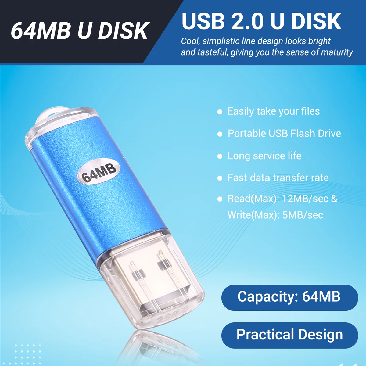 TOP 64 MB USB 2.0 Flash Memory Stick Thumb Drive PC LAPTOP Speicher