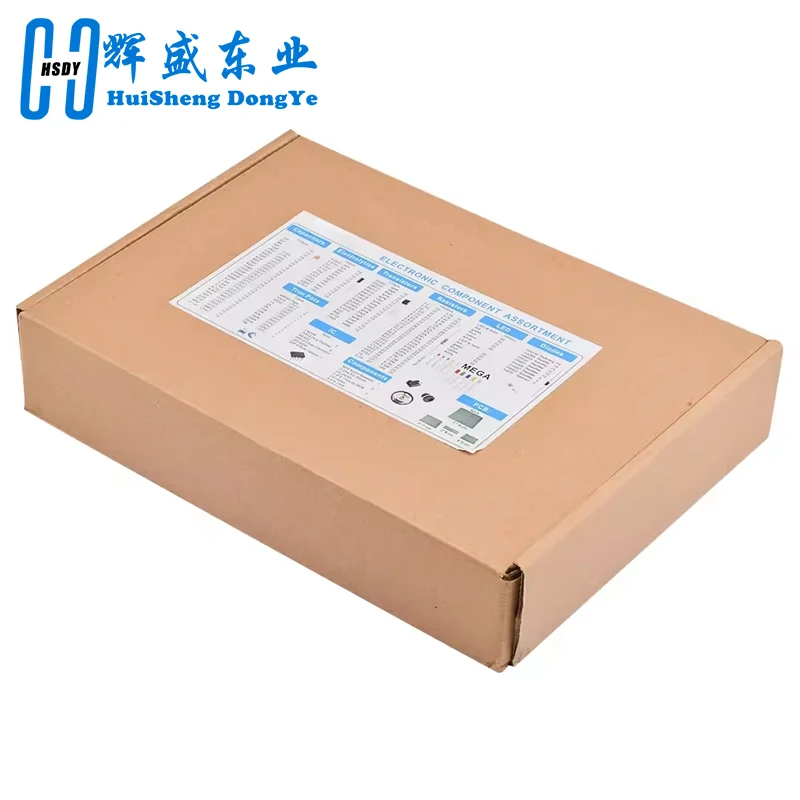 Kit componenti elettronici Ultimate Edition Vari condensatori comuni Resistori Condensatori T0-92 Transistor LED Scheda PCB