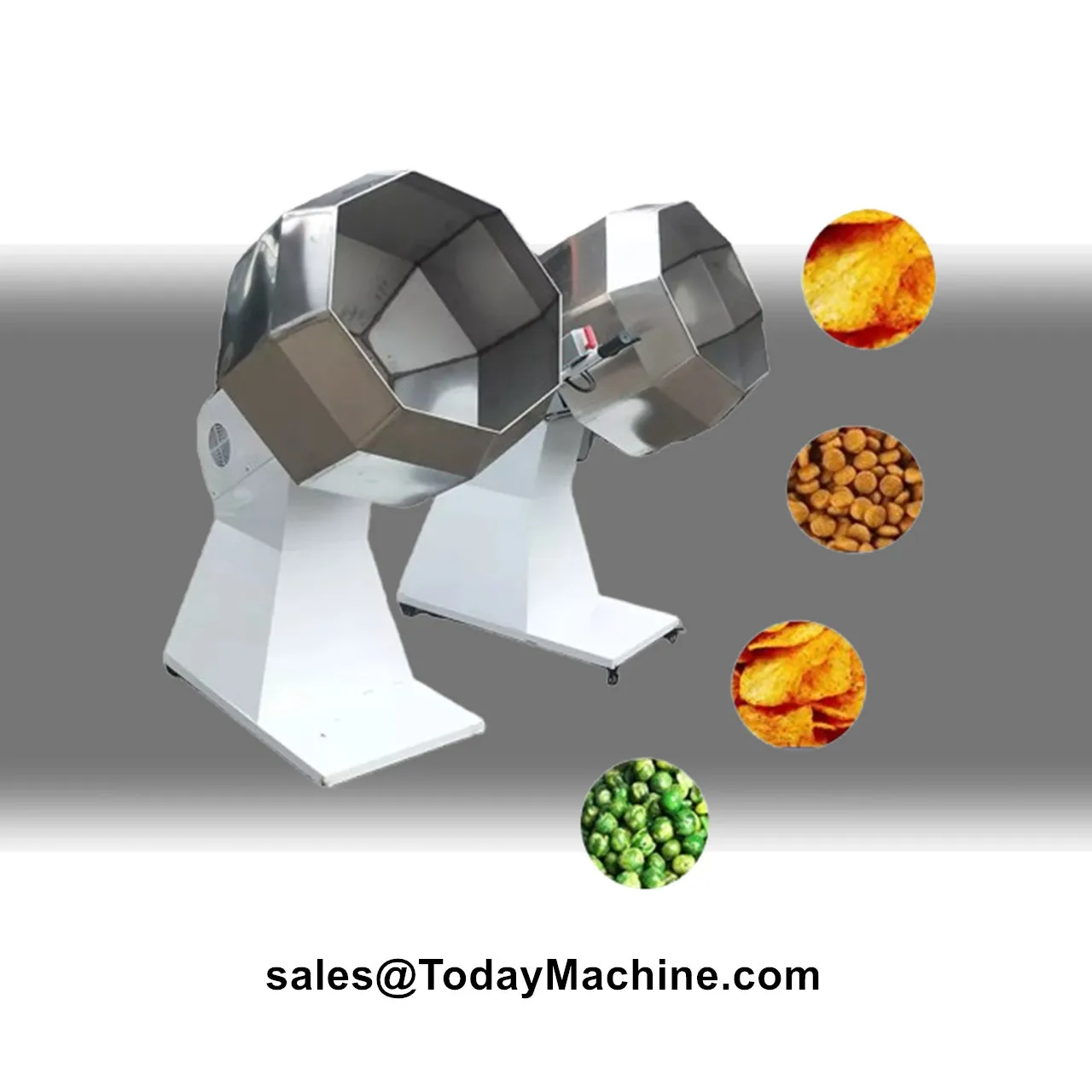 Mezcladora Automática Octogonal para Alimentos, Snacks, Frutos Secos, Caramelos, Sazonador de Cacahuetes