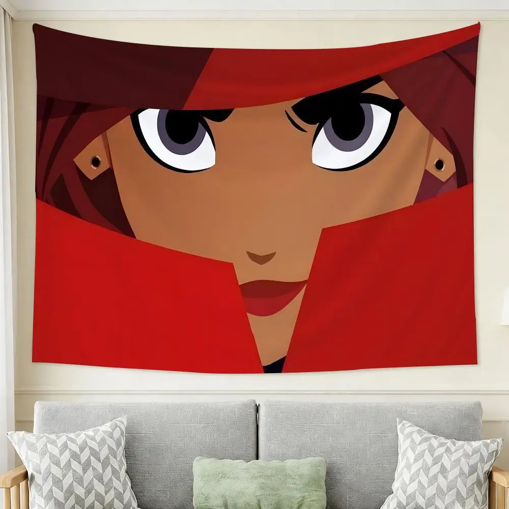Singer C-Carmen Sandiego Tapestry Tapestry Wall Hanging For Bedroom Dorm Living Room Decor Aesthetic