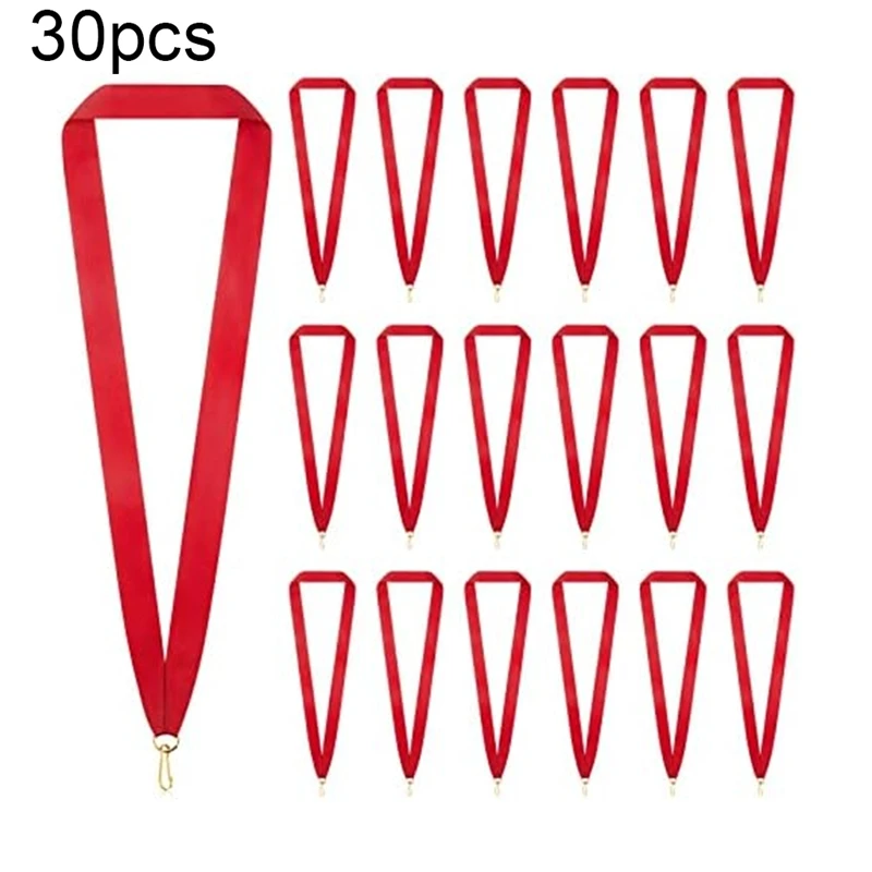 HOT-30 Pieces Medal Ribbons Award Neck Ribbons Medal Lanyards Medal Lanyards With Snap Clips For Competitions Sport Party