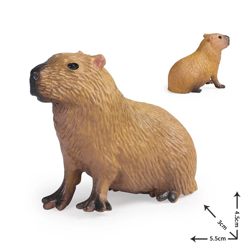 Capybara Wild Dier Model Simulatie Capybara Knuffels Pluche Speelgoed Zachte Poppen Echte Leven Capybara Poppen Kinderen Speelgoed Peluche