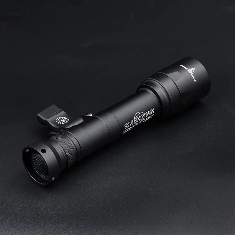 Tactical M640U Surefir M600 Scout Flashlight Airsoft Weapon White Led Light 180° adjustable Mount  Fit M-Lok Keymod 20mm Rail