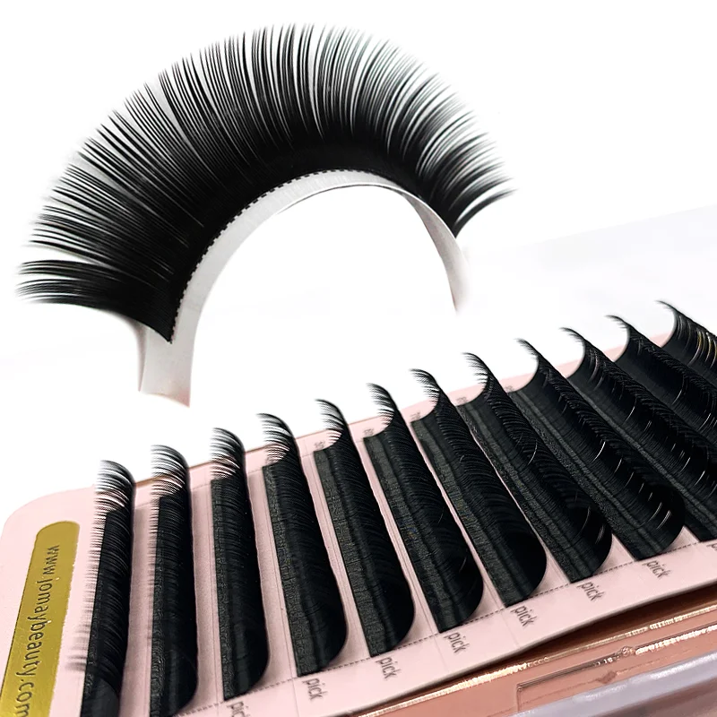 Jomay Eyelash Extension 12Rows 0.03-0.25mm Faux Russian Lash Individual Maquiagem Cilios For Professionals Soft Natural