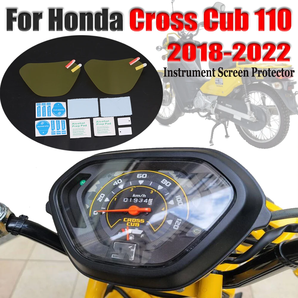 

FOR HONDA Cross Cub 110 CC110 Motorcycle Accessories Cluster Scratch Protection Film Screen Protector Dashboard Instrument Film