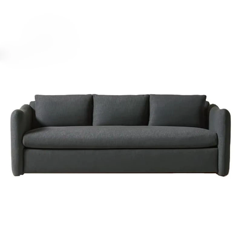 Modern Living Room Furniture Folding Technology Cloth Upholstered Luxury Sofa Bed Charcoal Grey Performance Fabric Sleeper Sofa