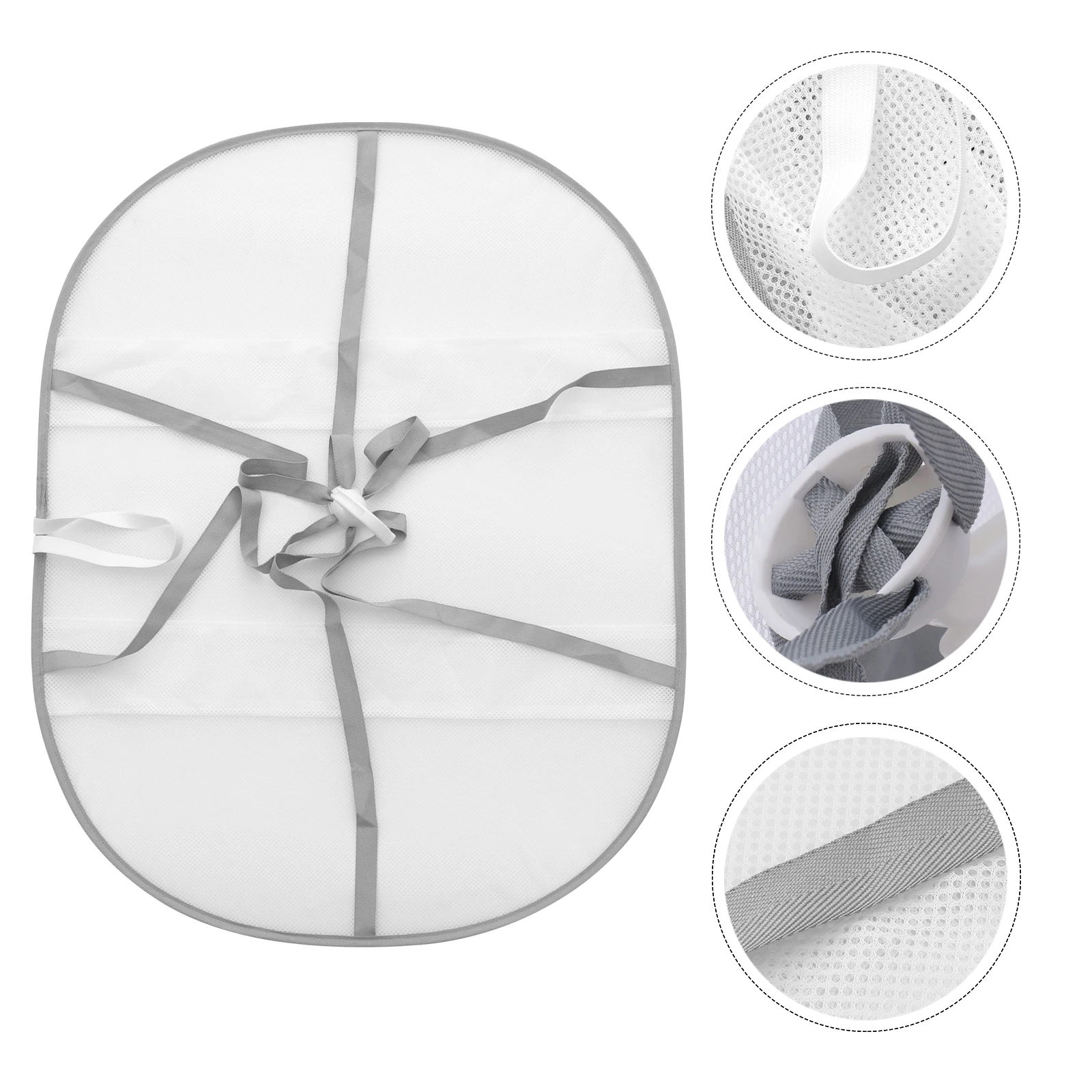 Foldable Mesh Laundry Drying Rack Hanging Dryer for Clothes T-Shirts Sweaters with Quick Drainage Bottom Drying Net Rack